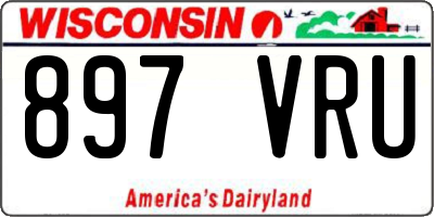 WI license plate 897VRU