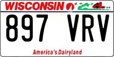 WI license plate 897VRV
