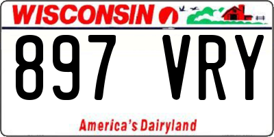 WI license plate 897VRY