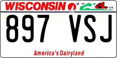 WI license plate 897VSJ