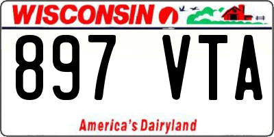 WI license plate 897VTA