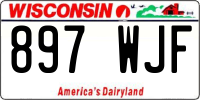 WI license plate 897WJF