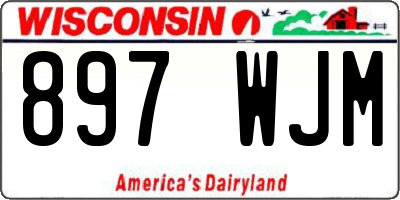 WI license plate 897WJM