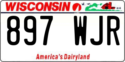 WI license plate 897WJR