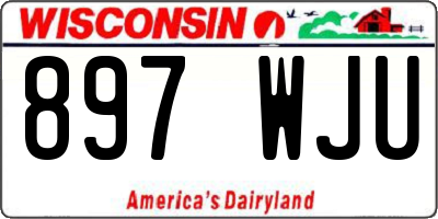 WI license plate 897WJU