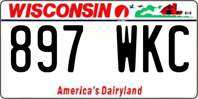 WI license plate 897WKC