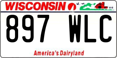 WI license plate 897WLC