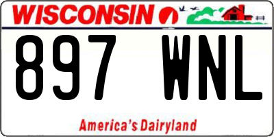 WI license plate 897WNL