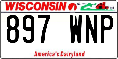 WI license plate 897WNP