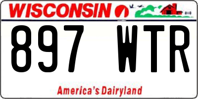 WI license plate 897WTR