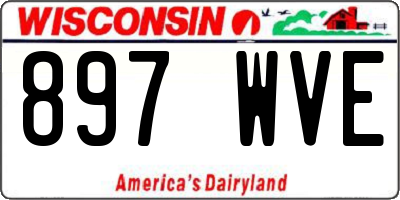 WI license plate 897WVE
