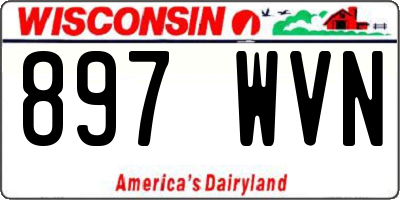 WI license plate 897WVN