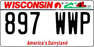 WI license plate 897WWP