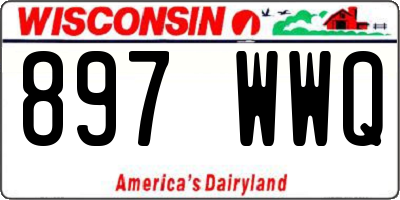 WI license plate 897WWQ