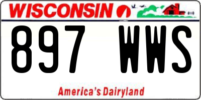 WI license plate 897WWS