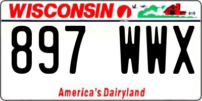 WI license plate 897WWX