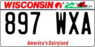 WI license plate 897WXA
