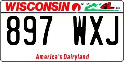 WI license plate 897WXJ