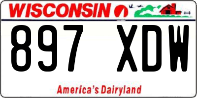 WI license plate 897XDW