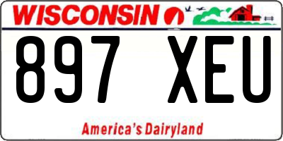 WI license plate 897XEU