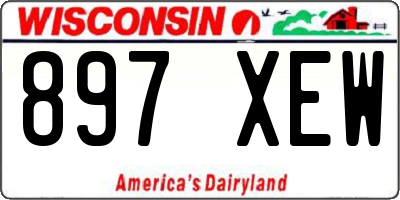 WI license plate 897XEW