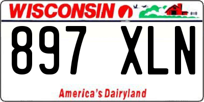 WI license plate 897XLN