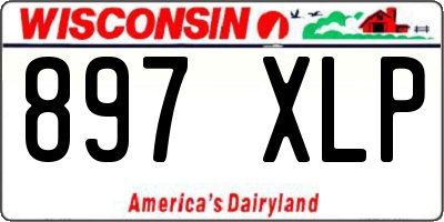 WI license plate 897XLP