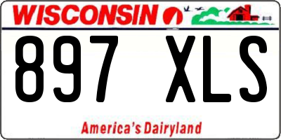 WI license plate 897XLS