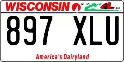 WI license plate 897XLU