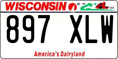 WI license plate 897XLW