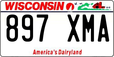 WI license plate 897XMA