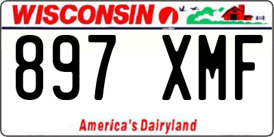 WI license plate 897XMF