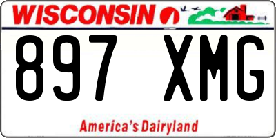 WI license plate 897XMG