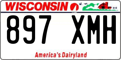 WI license plate 897XMH