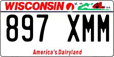 WI license plate 897XMM