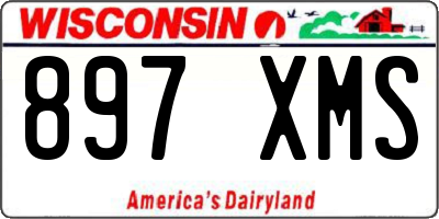 WI license plate 897XMS