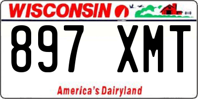 WI license plate 897XMT