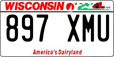 WI license plate 897XMU