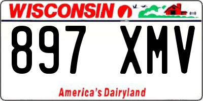 WI license plate 897XMV