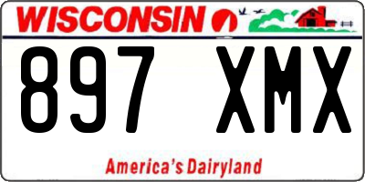 WI license plate 897XMX