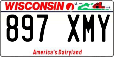 WI license plate 897XMY