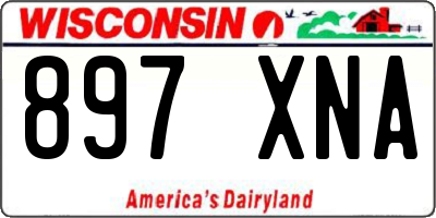WI license plate 897XNA