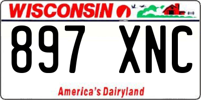 WI license plate 897XNC