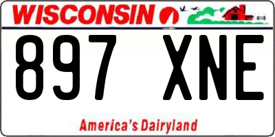 WI license plate 897XNE
