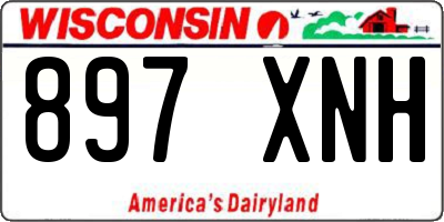 WI license plate 897XNH