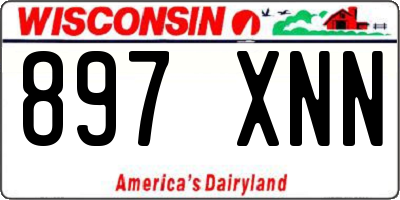 WI license plate 897XNN