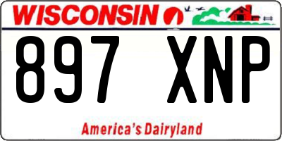 WI license plate 897XNP