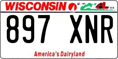 WI license plate 897XNR
