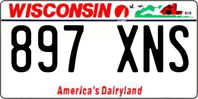 WI license plate 897XNS