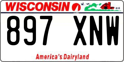 WI license plate 897XNW